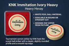 KNK Heavy Imitation Ivory Carrom Striker – 16–20 g
