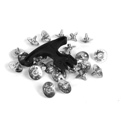 KNK Cricket Shoe Metal Replacement Spikes with Spanner – Silver, Pack of 24