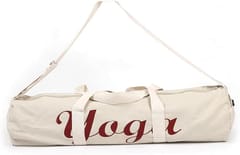 KNK Cotton Canvas Yoga Mat Bag with Adjustable Shoulder Strap