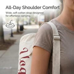 KNK Cotton Canvas Yoga Mat Bag with Adjustable Shoulder Strap