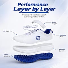 Vector X Swing Pro Lightweight Cricket Shoes with Strap Closure