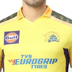 playR x Chennai Super Kings IPL 2023 Men’s Half Sleeve Cricket Jersey