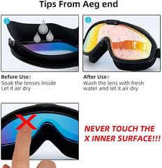 KNK Wide Swimming Goggles for Men & Women – Anti-Fog and UV Protection