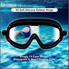 KNK Wide Swimming Goggles for Men & Women – Anti-Fog and UV Protection