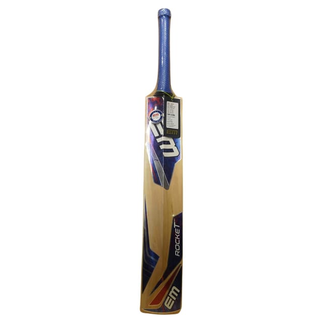 KNK EM Rocket 1.0 Kashmir Willow Tennis Ball Cricket Bat – Full Size
