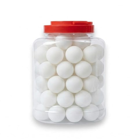 KNK 40+ 3-Star ABS Plastic Table Tennis Balls – Pack of 60, White