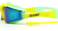 KNK Anti-Fog Swimming Goggles with UV Protection, Wide-Angle View & Built-In Ear Plugs