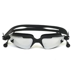 KNK Anti-Fog Swimming Goggles with UV Protection, Wide-Angle View & Built-In Ear Plugs