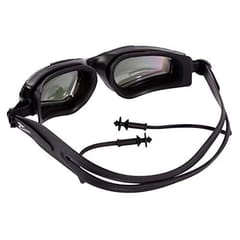 KNK Anti-Fog Swimming Goggles with UV Protection, Wide-Angle View & Built-In Ear Plugs