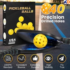 KNK 40-Hole Outdoor Pickleball Balls