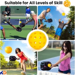 KNK 40-Hole Outdoor Pickleball Balls