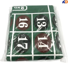KNK 2-ಇನ್-1 ರೂಲೆಟ್ ಮತ್ತು ಟೆಕ್ಸಾಸ್ ಹೋಲ್ಡೆಮ್ ಗೇಮಿಂಗ್ ಮ್ಯಾಟ್ - ಹಸಿರು, ನೀರು-ನಿರೋಧಕ