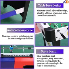 KNK Foosball Table – Freestanding Table Soccer Game for Home & Family Fun