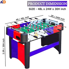 KNK Foosball Table – Freestanding Table Soccer Game for Home & Family Fun